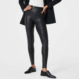 Spanx Medium Black Faux Leather Leggings